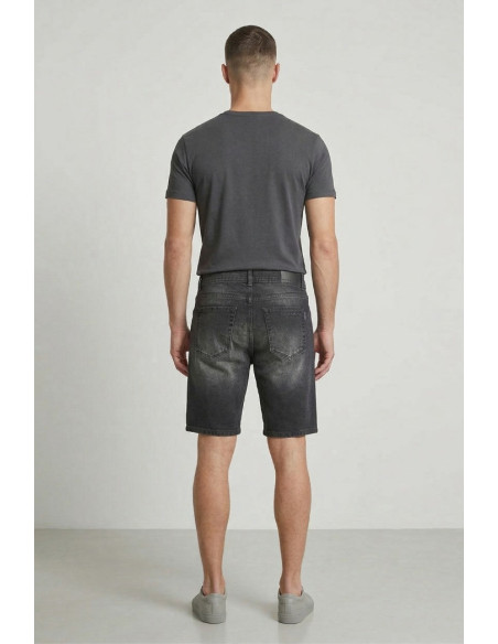 Antony Morato bermuda slim fit in black denim Argon mmds00076-fa700169-w02258 [3ba4d936]