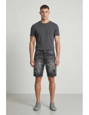 Antony Morato bermuda slim fit in black denim Argon mmds00076-fa700169-w02258 [8cb91832]