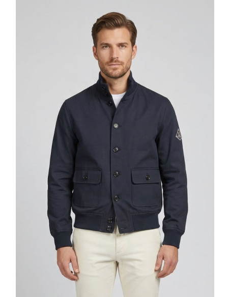 Roy Roger's giubbotto in gabardina di cotone New Polo rru90189cq92xxxx [eaf8f073]