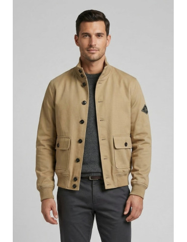 Roy Roger's giubbotto in gabardina di cotone New Polo rru90189cq92xxxx [676f2147]