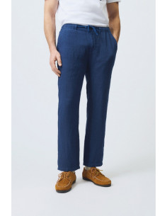 Roy Roger's pantalone chino in lino Portofino rru90301p4230569 [43f6cffe]