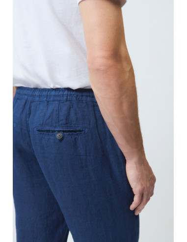 Roy Roger's pantalone chino in lino Portofino rru90301p4230569 [9ad08cf3]