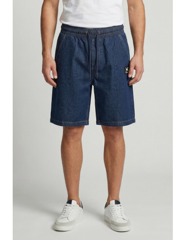 John Richmon bermuda in denim di cotone Moropo ump26217be [246cc6a0]