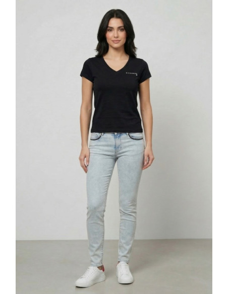 John Richmond t-shirt scollo a V Trocie uwp26002ts [7f6aa13a]