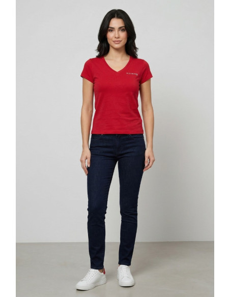 John Richmond t-shirt scollo a V Trocie uwp26002ts [e5aede45]