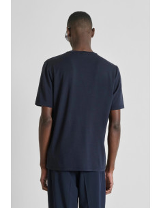 Antony Morato t-shirt regular fit in lycra con logo gommato mmks02618-fa100259 [f84fd86e] 2