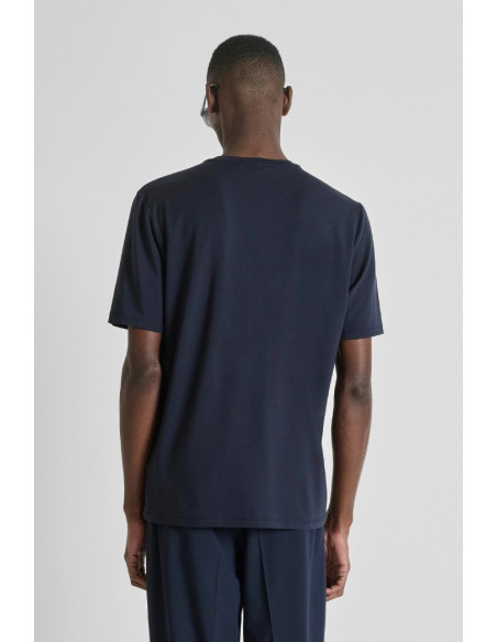 Antony Morato t-shirt regular fit in lycra con logo gommato mmks02618-fa100259 [21699b63]