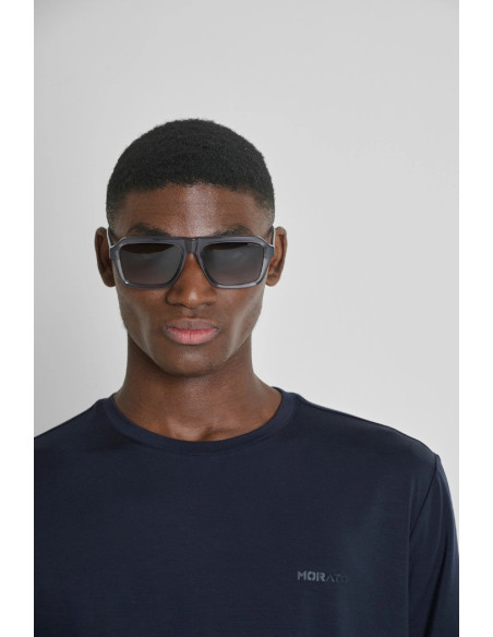 Antony Morato t-shirt regular fit in lycra con logo gommato mmks02618-fa100259 [96745a67]