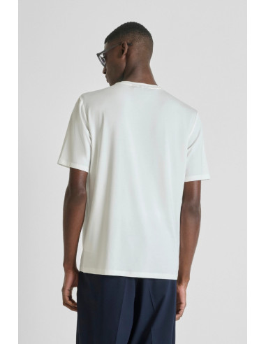 Antony Morato t-shirt regular fit in lycra con logo gommato mmks02618-fa100259 [ccb46aa8]