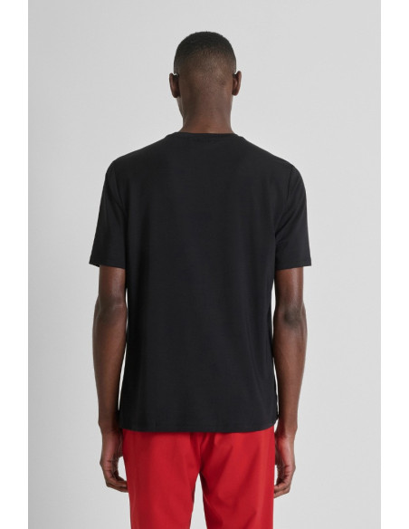Antony Morato t-shirt regular fit in lycra con logo gommato mmks02618-fa100259 [917599e9]