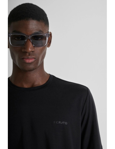 Antony Morato t-shirt regular fit in lycra con logo gommato mmks02618-fa100259 [266858ed]