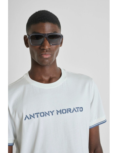 Antony Morato t-shirt regular fit in jersey con logo mmks02623-fa100240 [03a483b7]