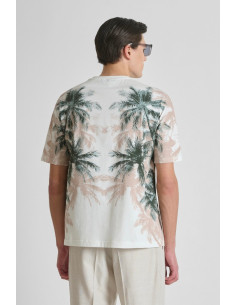 Antony Morato t-shirt regular fit in jersey con stampa floreale mmks02628-fa100144 [05bdd9ff] 2
