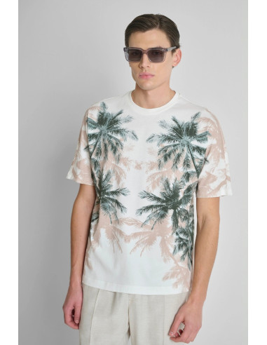 Antony Morato t-shirt regular fit in jersey con stampa floreale mmks02628-fa100144 [6b865bf6]