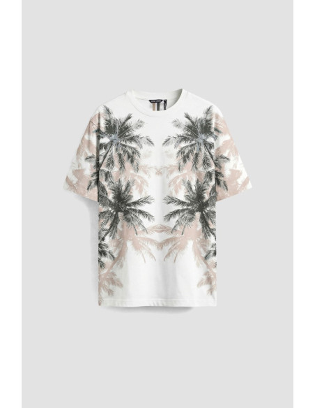 Antony Morato t-shirt regular fit in jersey con stampa floreale mmks02628-fa100144 [6ed61ce8]