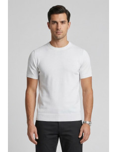 Urban Ring maglia girocollo mezza manica in cotone UR1100005 [90fa683d]