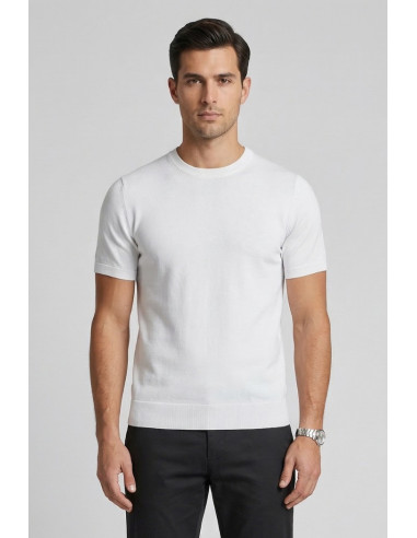 Urban Ring maglia girocollo mezza manica in cotone UR1100005 [90fa683d]