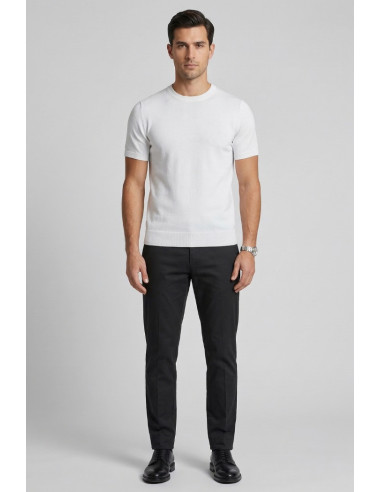 Urban Ring maglia girocollo mezza manica in cotone UR1100005 [fec1ea34]