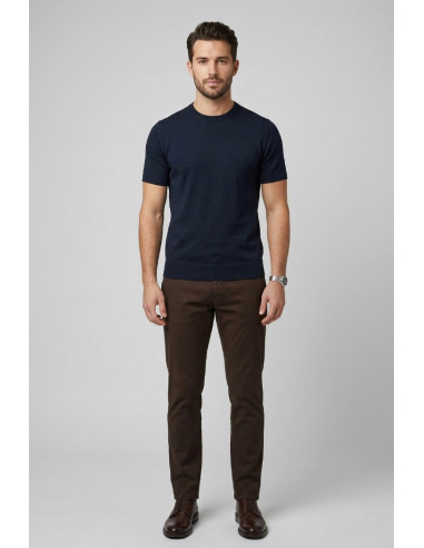 Urban Ring maglia girocollo mezza manica in cotone UR1100005 [65df5032]