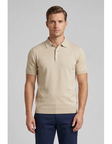 Urban Ring polo in maglina in cotone con bottoni UR1100007 [555ec84d]