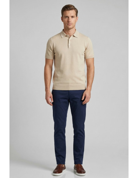Urban Ring polo in maglina in cotone con bottoni UR1100007 [3b654a44]