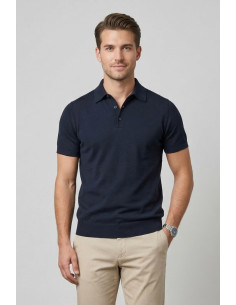 Urban Ring polo in maglina in cotone con bottoni UR1100007 [ea96d542]