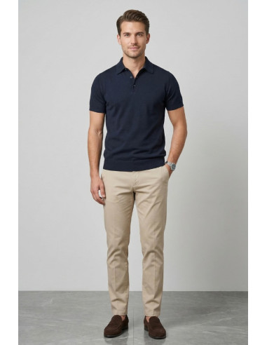 Urban Ring polo in maglina in cotone con bottoni UR1100007 [84ad574b]