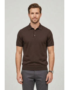 Urban Ring polo in maglina in cotone con bottoni UR1100007 [288ac2af]