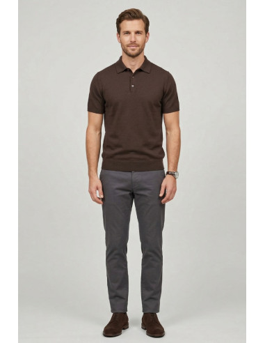 Urban Ring polo in maglina in cotone con bottoni UR1100007 [46b140a6]