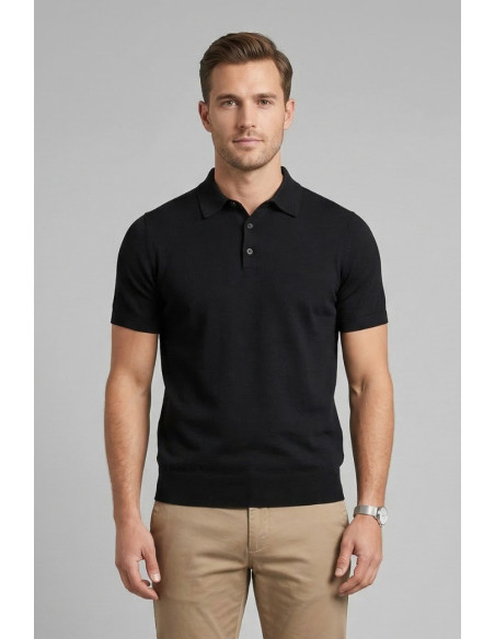 Urban Ring polo in maglina in cotone con bottoni UR1100007 [5a8ad7c8]
