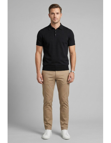 Urban Ring polo in maglina in cotone con bottoni UR1100007 [34b155c1]
