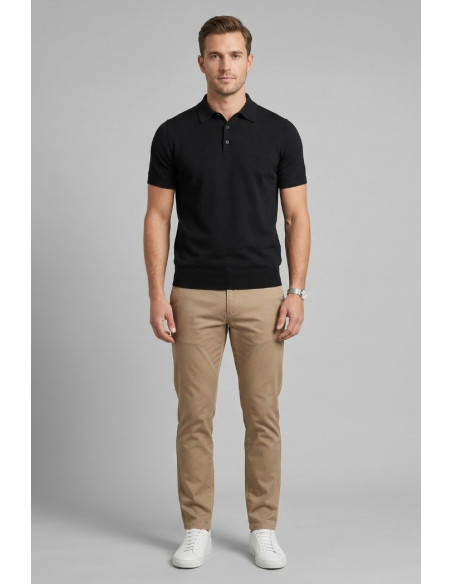 Urban Ring polo in maglina in cotone con bottoni UR1100007 [34b155c1]