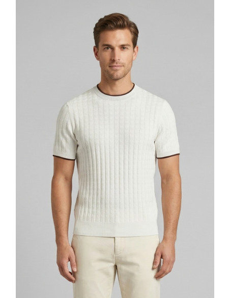 Urban Ring maglia girocollo in cotone punto link UR1100029 [e9b0e733]
