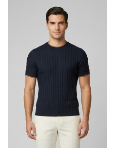 Urban Ring maglia girocollo in cotone punto link UR1100029 [72ae5d35]
