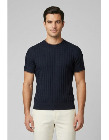 Urban Ring maglia girocollo in cotone punto link UR1100029 [72ae5d35]