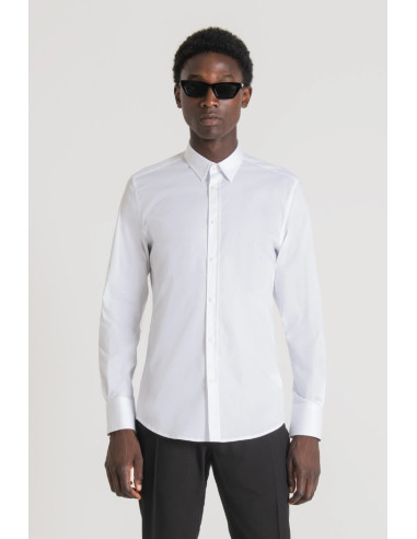 Antony Morato camicia super slim fit in popeline Milano mmsl00694-fa450010 [ef86cd71]