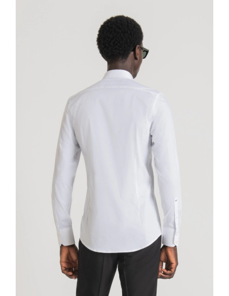 Antony Morato camicia super slim fit in popeline Milano mmsl00694-fa450010 [36a08e7c]