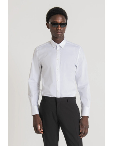 Antony Morato camicia super slim fit in popeline Milano mmsl00694-fa450010 [84ed0866]
