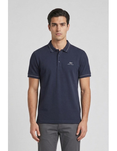 Antony Morato polo regular fit in piquet di cotone mercerizzato mmks02665-fa100083 [a1230488]