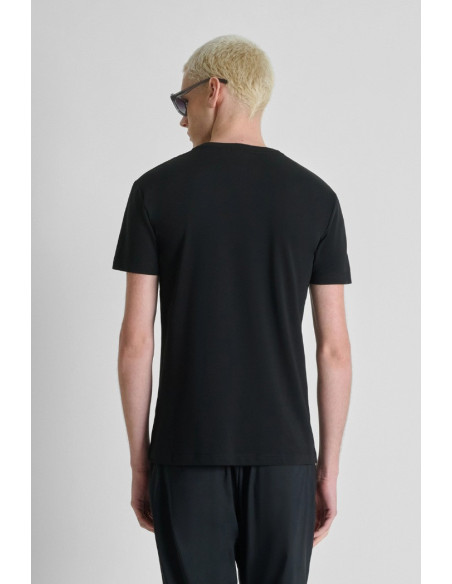 Antony Morato t-shirt super slim fit con stampa logo mmks02672-fa100271 [b0146d14]