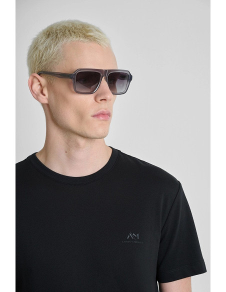 Antony Morato t-shirt super slim fit con stampa logo mmks02672-fa100271 [0709ac10]