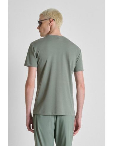 Antony Morato t-shirt super slim fit con stampa logo mmks02672-fa100271 [b2459b98]
