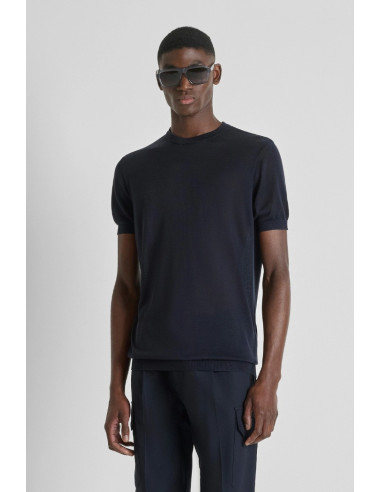Antony Morato maglia girocollo regular fit in misto seta mmsw01587-ya500097 [84ec0270]