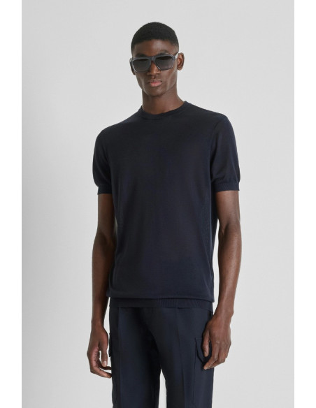 Antony Morato maglia girocollo regular fit in misto seta mmsw01587-ya500097 [84ec0270]