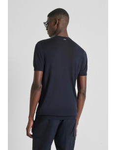 Antony Morato maglia girocollo regular fit in misto seta mmsw01587-ya500097 [84ec0270] 2