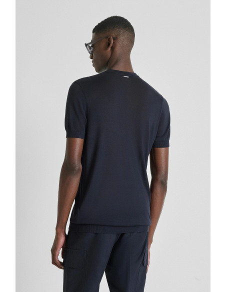 Antony Morato maglia girocollo regular fit in misto seta mmsw01587-ya500097 [5dca417d]