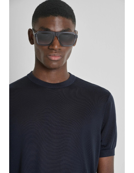 Antony Morato maglia girocollo regular fit in misto seta mmsw01587-ya500097 [ead78079]