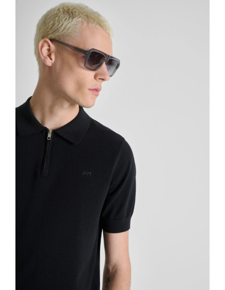 Antony Morato maglia polo regular fit con zip in misto cotone mmsw01596-ya200076 [99692b14]