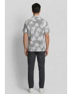 Antony Morato camicia regular straight fit in viscosa e cotone Honolulu mmss00171-fa430657 [8858f1bb] 2