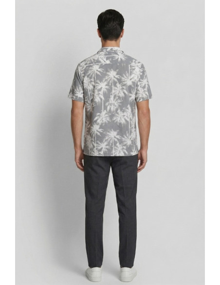 Antony Morato camicia regular straight fit in viscosa e cotone Honolulu mmss00171-fa430657 [517eb2b6]